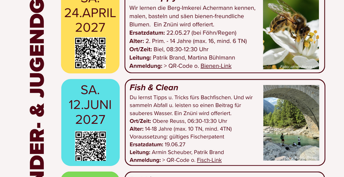 Jugendgruppe Pro Natura Programm Seite 2